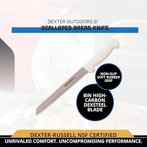 Dexter Outdoors 8" Scalloped Bread Knife | 31603 | High-Carbon Stainless Steel - Image 2