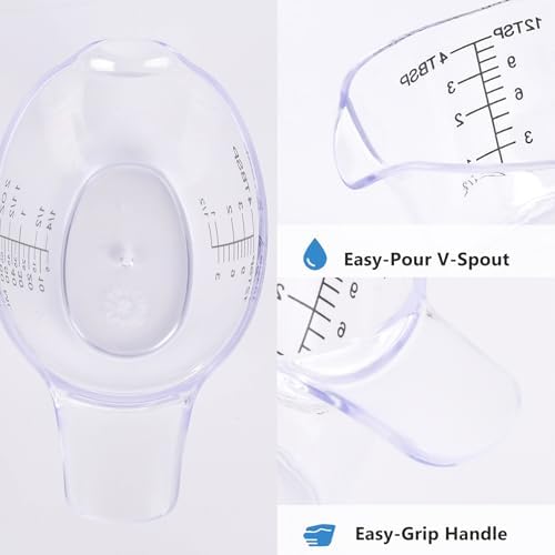 4 Pack Small Measuring Cups, 2oz/60ml Mini Measuring Cup - Image 5