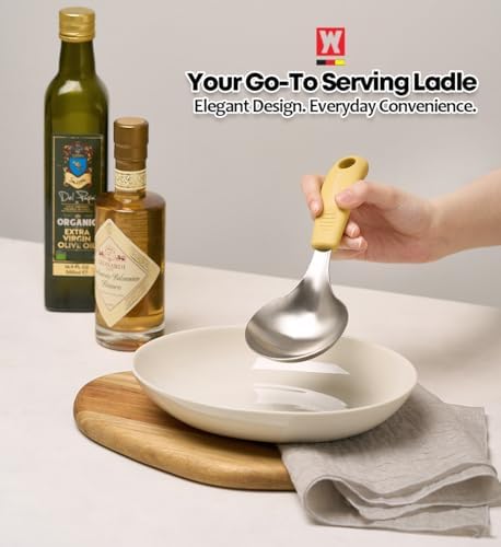 Short Stainless Steel Ladle 220mm – SUS304 Thick Deep Bowl Head - Image 4