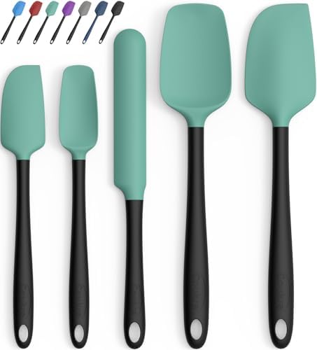 Coukre Silicone Spatula Set of 5, High Temperature Resistant, Food Grade by Coukre