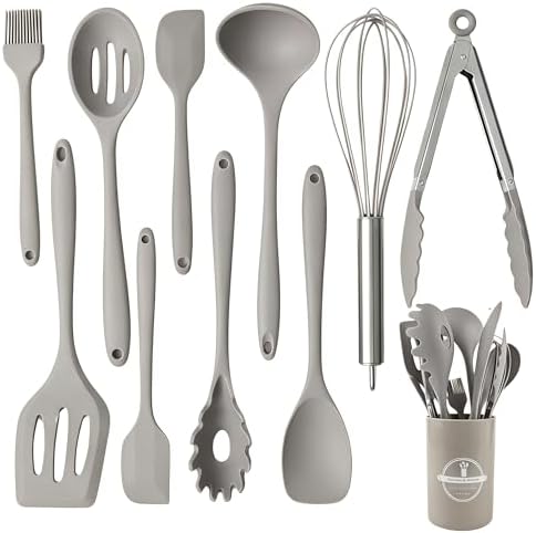 Silicone Kitchen Utensils Set, Nonstick Kitchen Utensils 446°F Heat-Resistant by Unknown