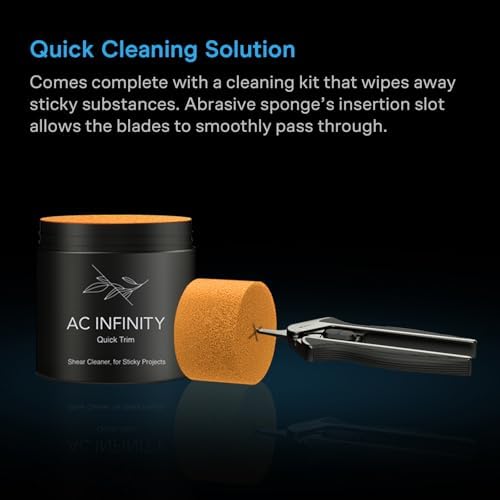 AC Infinity Ergonomic Pruning Shear 6.6”, Stainless Steel - Image 5