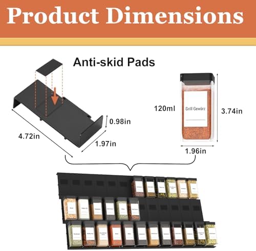 Famhap Spice Drawer Organizer 24 PCS - Image 3