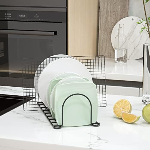 JAQ Plate Rack for Cabinet, 13.5" Vertical Dish Organizer for Plates, Pot Lids - Image 2