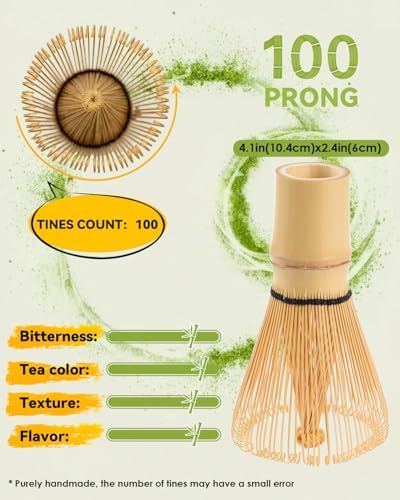 Matcha Whisk Set with 2-pack Bamboo Matcha Whisk - Image 3