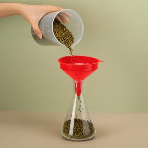 Honeydak 18 Pcs Plastic Funnels Wide Mouth Long Spout - Image 5