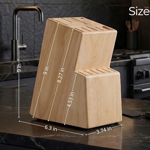 Kitchen knife holder elegant & sturdy. Universal knife block - Image 3