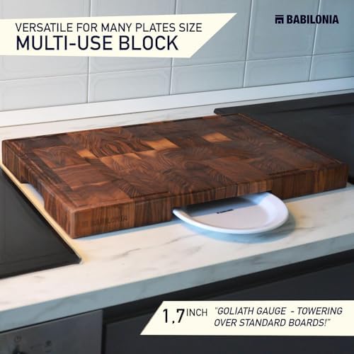 American Walnut Wood Cutting Board, End Grain Butcher Block - Image 3