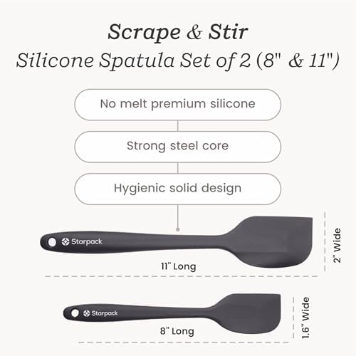 Starpack 'Scrape & Stir' Silicone Spatula Set - Image 4