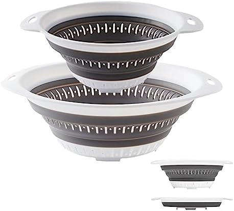 Collapsible Colander and Strainer, Silicone Strainer Colanders & Food Strainers by LogFaadCoi