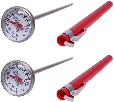 KT THERMO Instant Read 1-Inch Dial Thermometer, Chocolate Milk Foam by KTTHERMO