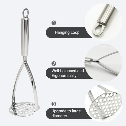 Potato Masher, Potato Masher Stainless Steel - Image 3