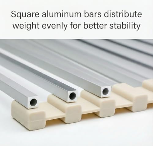 Medium Aluminum Roll Up Dish Drying Rack 17" x 13" - Image 3