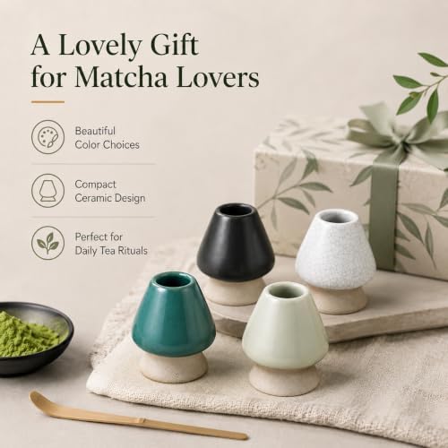 Matcha Tea Whisk Holder, Matcha Whisk Stand Ceramic Holder fit - Image 6