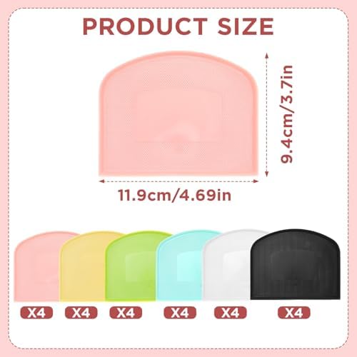 24 Pcs Plastic Dough Scraper Set Multipurpose Bench Cake Cutter Flexible - Image 2