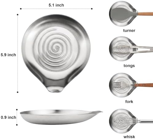 VanlonPro Kitchen Stainless Steel Spoon Rest - Image 2