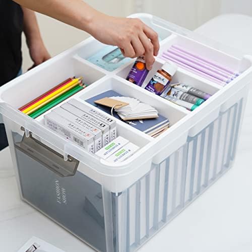 Citylife 32QT Clear Craft Organizers and Storage Box - Image 4