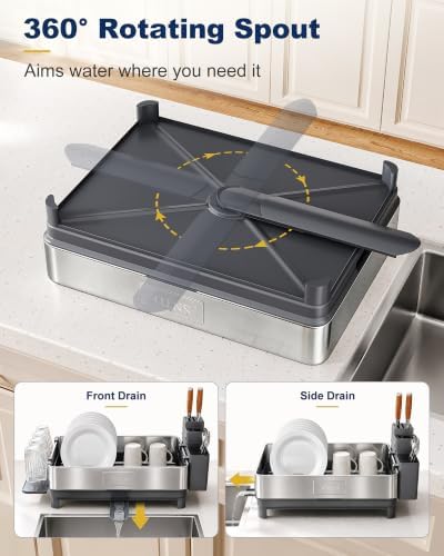 SNTD 304 Stainless Steel Dish Drying Rack - Image 6