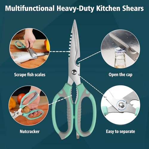 BoFuYuan Detachable Heavy Duty Kitchen Scissors - Image 6
