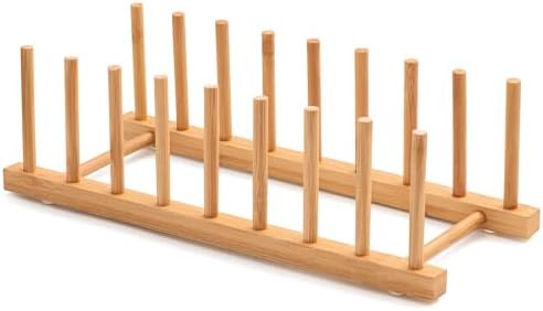 Bamboo Dish Drying Rack for Kitchen Counter & Cabinet by Oyydecor