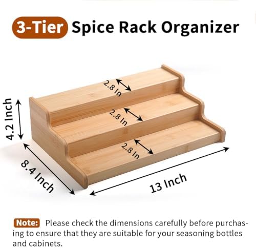 JinDoWin 2 Pack Cabinet Spice Rack Organizers - Image 4