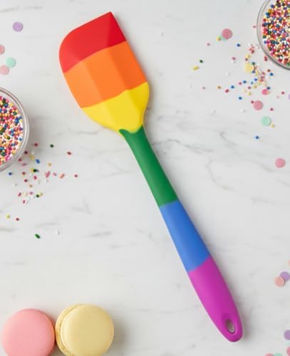 Cooking With Pride Non-Stick Scraper Spatula, Heat-Safe Silicone With Iron Core - Image 2