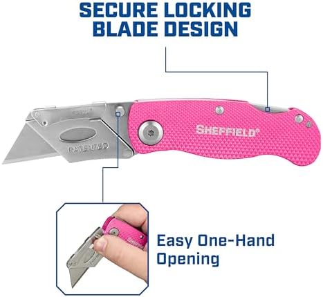 Sheffield Lock Back Utility Knife 3 Pack - Image 5