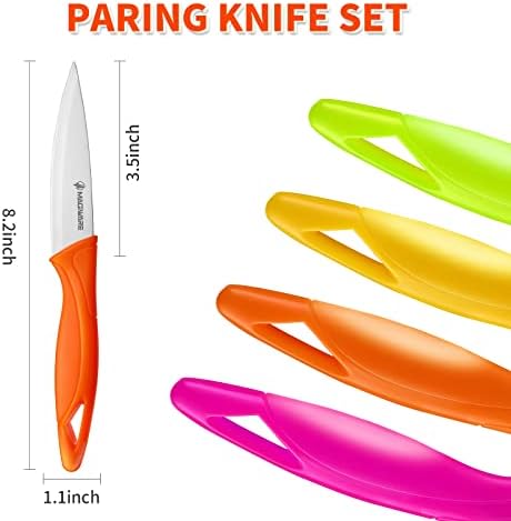 Magiware Paring Knife, Small Kitchen Vegetable Fruit Knives, 3.5 Inch Ultra - Image 7