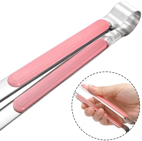 10 Pack Stainless Steel Kitchen Tong, Heat-Resistant Handle - Image 3