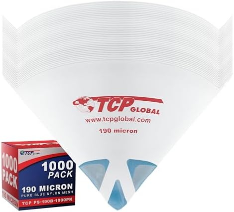 TCP Global - 190 Micron Filter Tips Ultra-Fine Paint Strainer, Case of 1000 by TCPGlobal