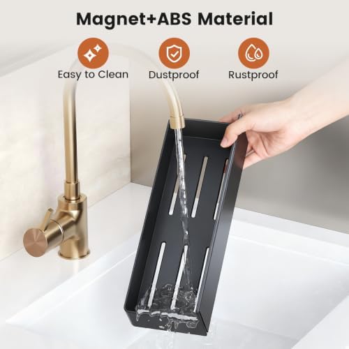 Mystozer Magnetic Spice Rack for Refrigerator Black, 7 Pack - Image 4