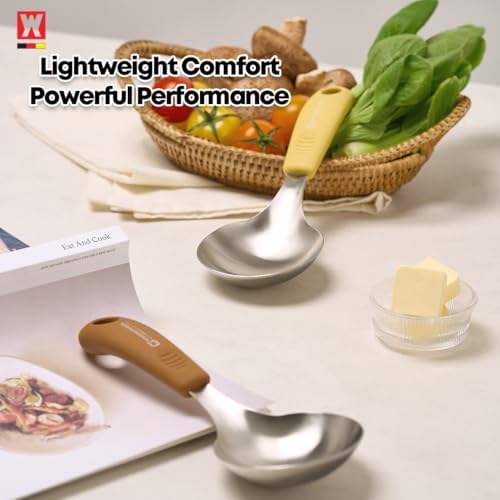Short Stainless Steel Ladle 220mm – SUS304 Thick Deep Bowl Head - Image 3