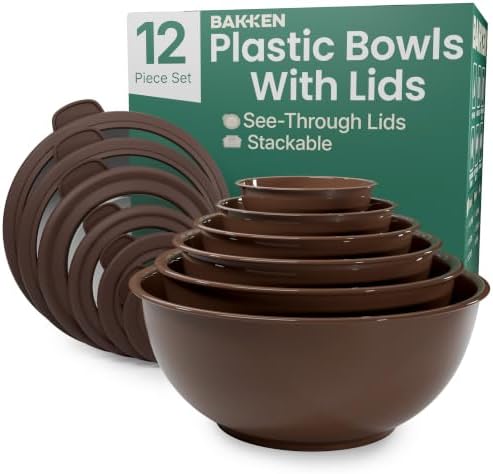 Bakken Master 12 Piece Plastic Nesting Bowls by BAKK%C3%8BNMASTER