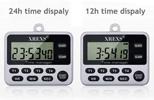 XREXS 4 Channel Digital Kitchen Timer Clock - Image 5