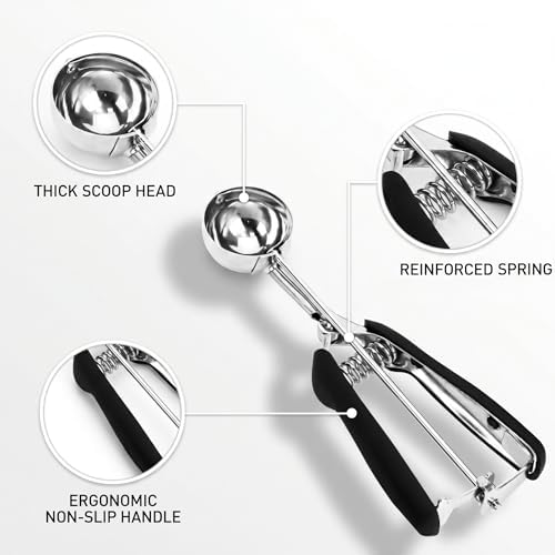 Ice Cream Scoop, #24 Cookie Scoop, 2.5 Tbsp/42 ml/1.4 oz Cookie Dough Scoop - Image 2
