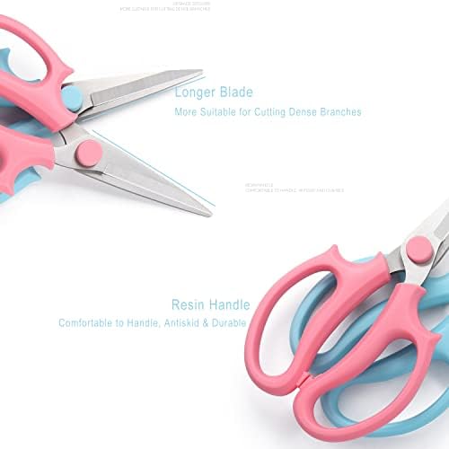 Leize Flower Scissors, Premium Thickened Stainless Steel Floral Shears - Image 3