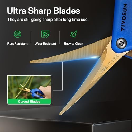 VIVOSUN 6.5 Inch Garden Scissors - Image 6