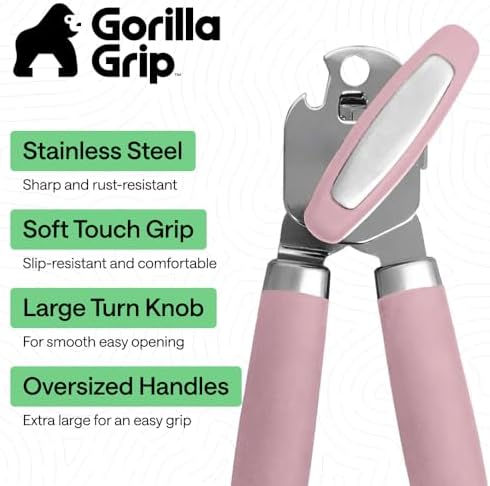 GORILLA GRIP Original Model Stainless Steel Manual Can Opener - Image 2
