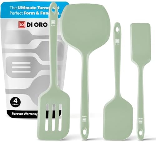 DI ORO Silicone Turner Spatula Set by DIORO