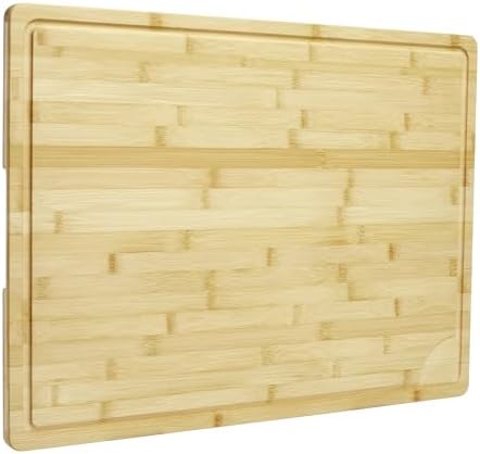 24"X18" Bamboo Cutting Boards for Kitchen, Extra Large Wood Cutting Board by Unknown