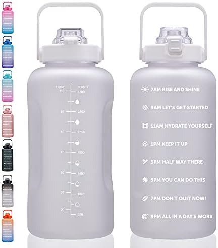 ST-YIBEN 64oz, 128oz Large Motivational Water Bottle by ST-YIBEN