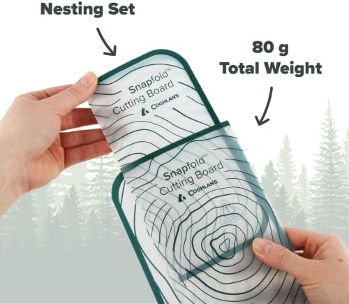 Coghlan’s Snapfold Cutting Board Set – 2-Piece Lightweight Folding Camp Cutting - Image 4