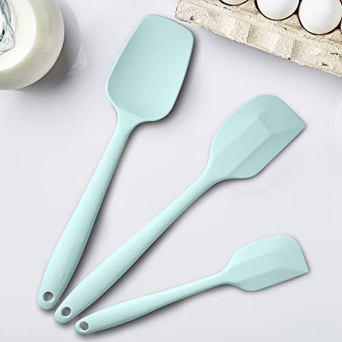 3-Piece Silicone Spatula Set, 600°F Heat Resistant, Macaron Navy - Image 4