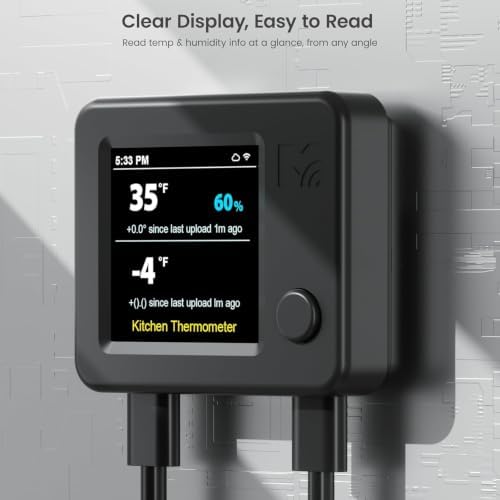 MOCREO WiFi Fridge Thermometer Hygrometer, Dual Probe, Remote Freeze Alerts - Image 6