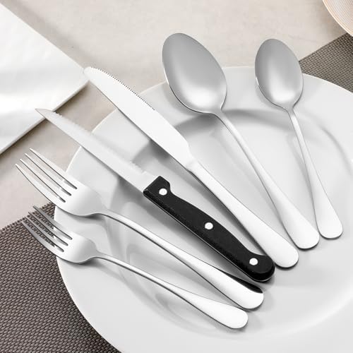 12 Pcs Dinner Spoons Set, Food-Grade Stainless Steel Tablespoons, Durable Metal - Image 7