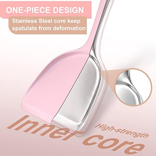 Silicone Cooking Utensils Set- Pink Heat Resistant Kitchen Utensils, Fungun - Image 6