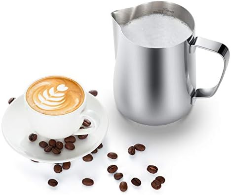 Milk Frothing Pitcher, 32oz Steaming Pitcher Stainless Steel Espresso Machine - Image 4
