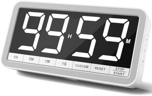 VOCOO Large 7.8" Digital Timer, Magnetic LED Timer by Home