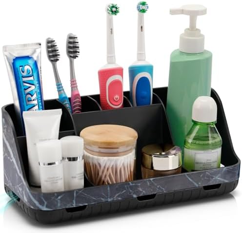 GFWARE Marble Black Toothbrush Holder by GFWARE