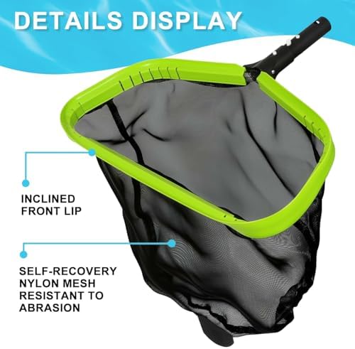Sepetrel Pool Net, 20 Inch Professional Swimming Pool Leaf Skimmer Nets - Image 5